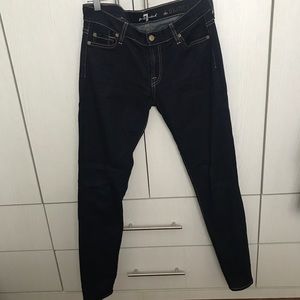 7 for all mankind “The Skinny” skinny blue jeans